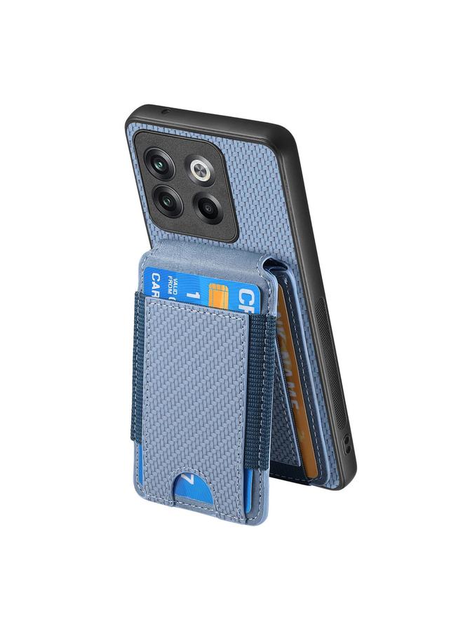 S-TOP Case For OnePlus Nord CE3 Lite Carbon Fiber Vertical Flip Wallet Stand Phone Case - Image 3