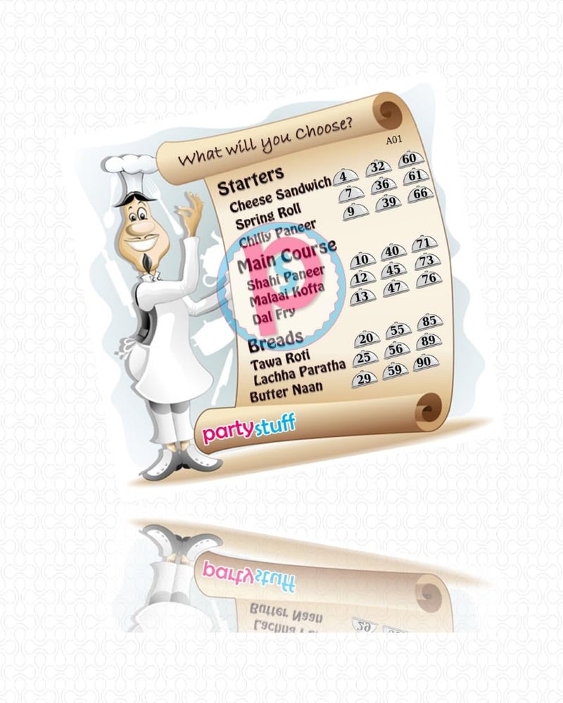 PartyStuff Tambola Housie - Male MasterChef kukuba (18 Piece) - Image 2