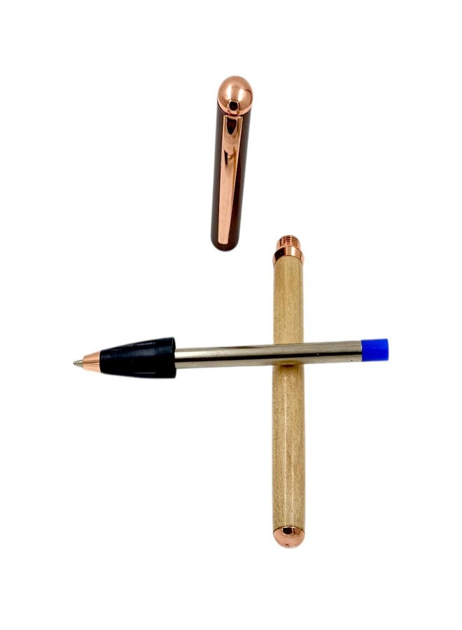 auteur Woody Roller Ball Pen Wooden Finish Magnetic Cap Metal Body Best Gift Pen For Men & Women Professional Executive Office, Nice Pens (Blue Ink) - Image 5