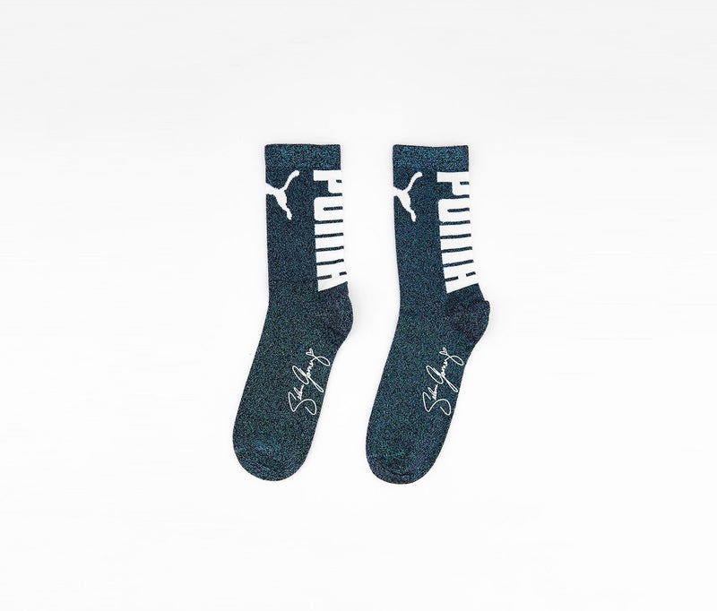 PUMA Women SG Shimmer Socks, Sparkling Green