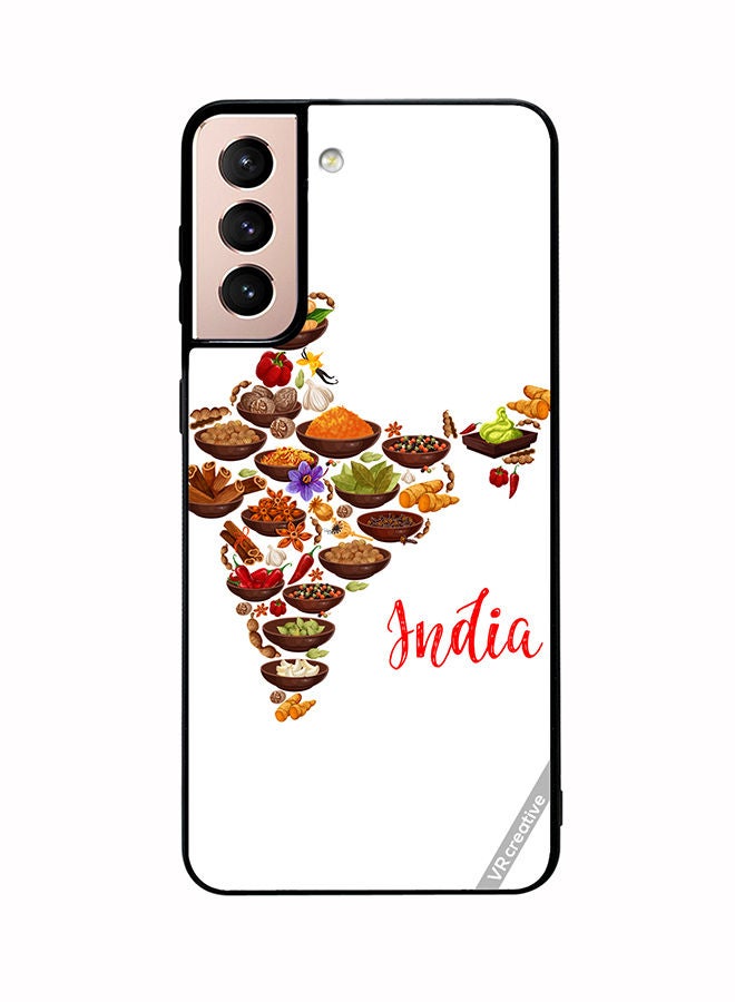 VR CREATIVE Protective Case Cover For Samsung Galaxy S21 Plus 5G Cuisine Indienne Design Multicolour - Image 1