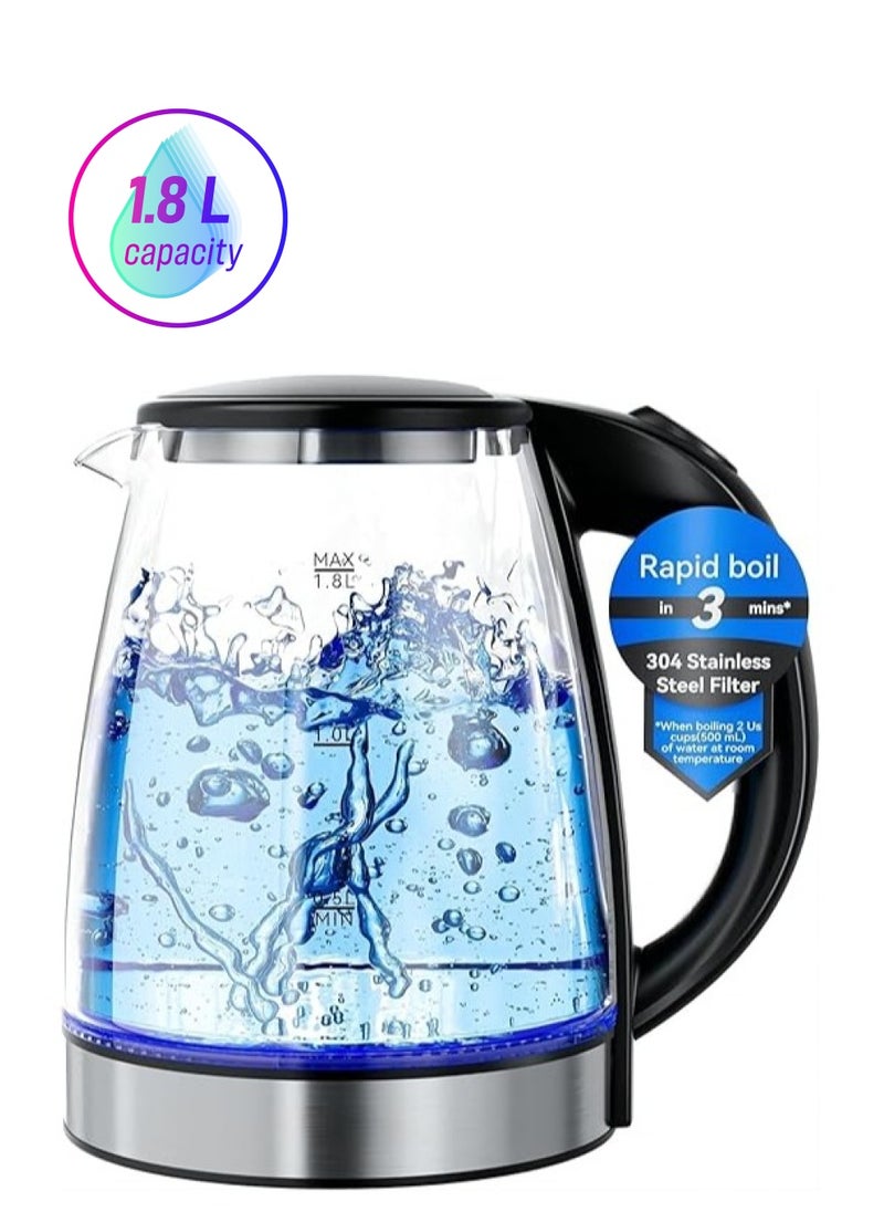 Generic 1.8 Lite 1500W Electric Kettle Glass Water Boiler  - Image 1