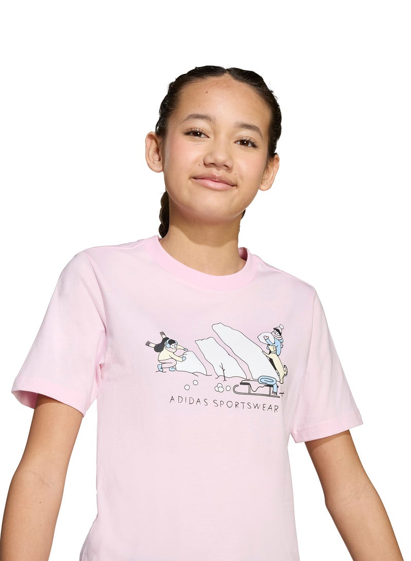Adidas Youth Winter Sports Graphic T-Shirt  - Image 3