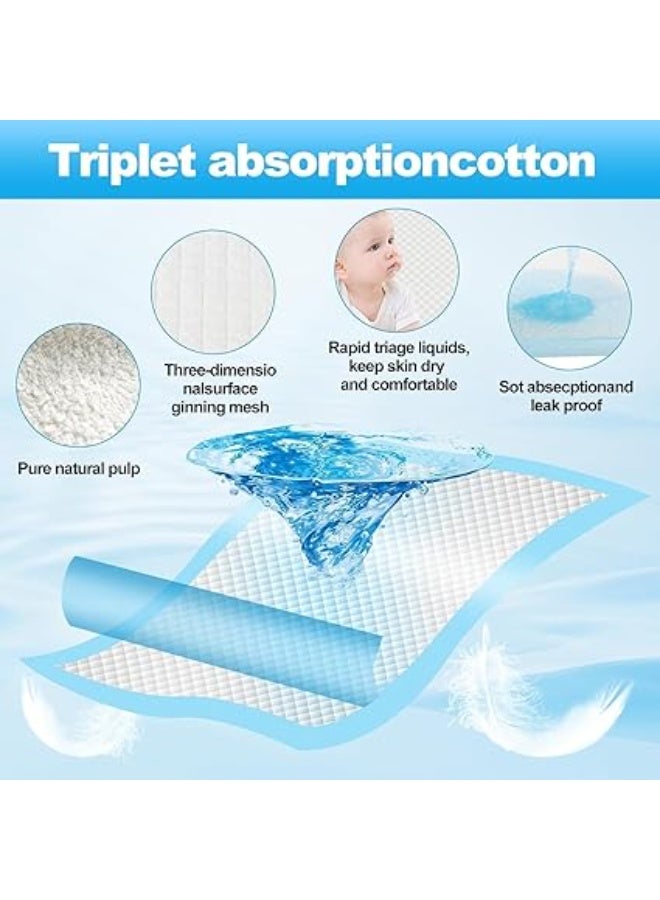 "Disposable Baby Changing Pads, Highly Absorbent, Leak-Proof and Soft Waterproof Design, Medium Size 45×60 cm, Pack of 50 – Ideal for Babies and Infants at Home or On the Go – Leak-Proof, Baby Pads, Infant Care Essentials" - Image 4