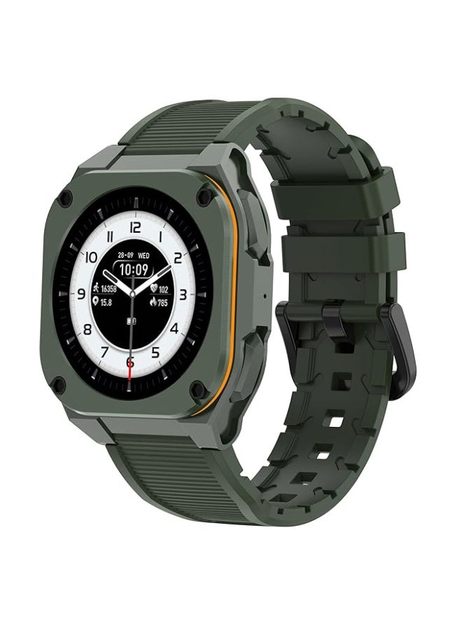 تيميكس ساعة TIMEX Smart Halo الذكية بشاشة AMOLED مقاس 1.32 بوصة (3.3 سم) وميزة الاتصال عبر البلوتوث - للجنسين - TWTXW1101T - Image 1