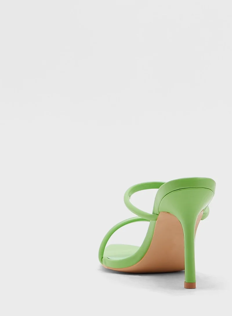Ginger Double Strap Pointed Toe Mule Sandal