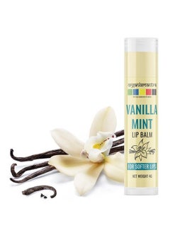 Vanilla Mint Lip Balm With Cocoa Butter & Vanilla For Dry And Chapped Lips 4Gm