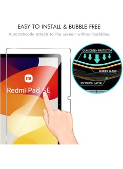 Generic Tempered Glass Film HD Crystal Clear Easy Installation Scratch Resistant 9H Hardness For Xiaomi Redmi Pad SE 11 Inch  - Image 3