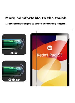 Generic Tempered Glass Film HD Crystal Clear Easy Installation Scratch Resistant 9H Hardness For Xiaomi Redmi Pad SE 11 Inch  - Image 4
