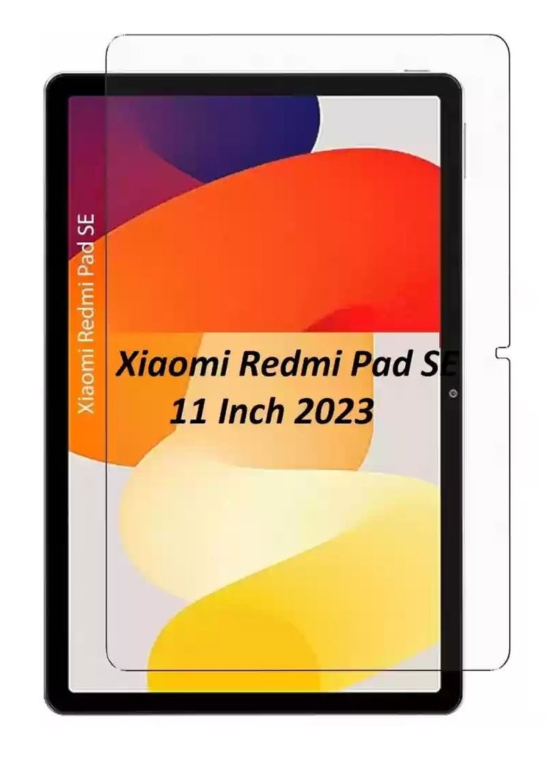 طبقة من الزجاج المقسى HD كريستال شفاف سهل التركيب مقاوم للخدش صلابة 9H لهاتف Xiaomi Redmi Pad SE 11 بوصة