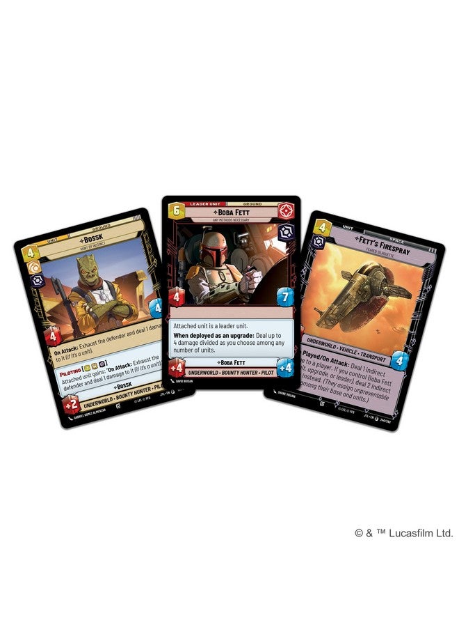 Fantasy Flight Games Star Wars: Unlimited TCG Jump to Lightspeed Boba Fett Spotlight Deck - Ready-to-Play 50-Card Deck with Exclusive Cards! Ages 12+, 2+ Players, 20 Minute Playtime, Made by Fantasy Flight Games - Image 3