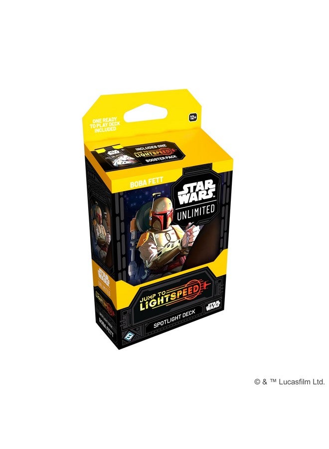 Fantasy Flight Games Star Wars: Unlimited TCG Jump to Lightspeed Boba Fett Spotlight Deck - Ready-to-Play 50-Card Deck with Exclusive Cards! Ages 12+, 2+ Players, 20 Minute Playtime, Made by Fantasy Flight Games - Image 1