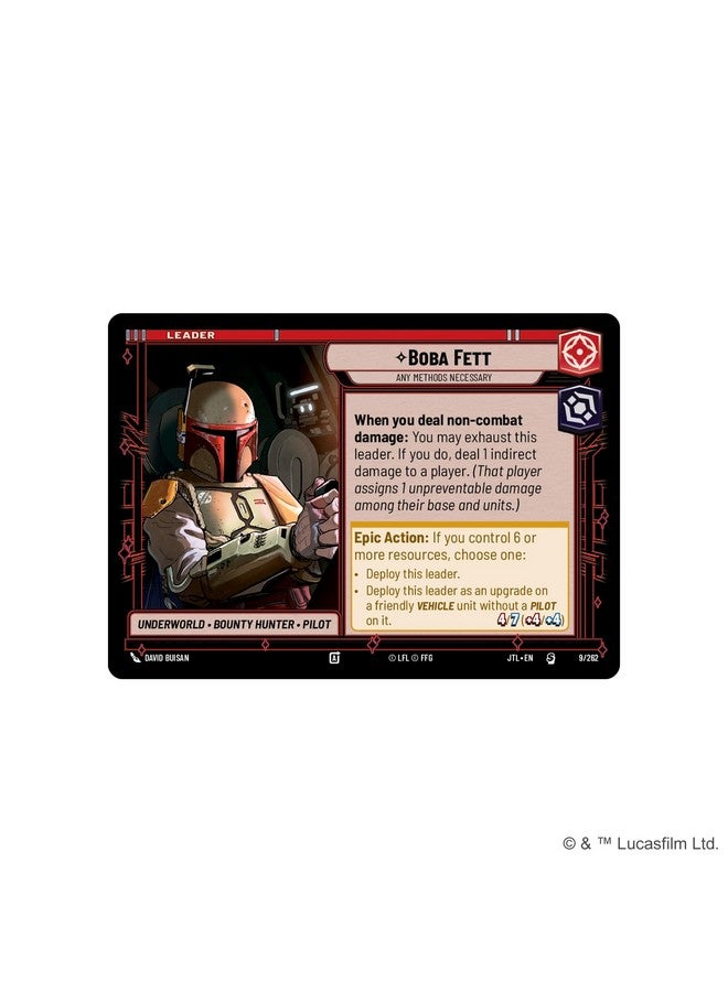 Fantasy Flight Games Star Wars: Unlimited TCG Jump to Lightspeed Boba Fett Spotlight Deck - Ready-to-Play 50-Card Deck with Exclusive Cards! Ages 12+, 2+ Players, 20 Minute Playtime, Made by Fantasy Flight Games - Image 4