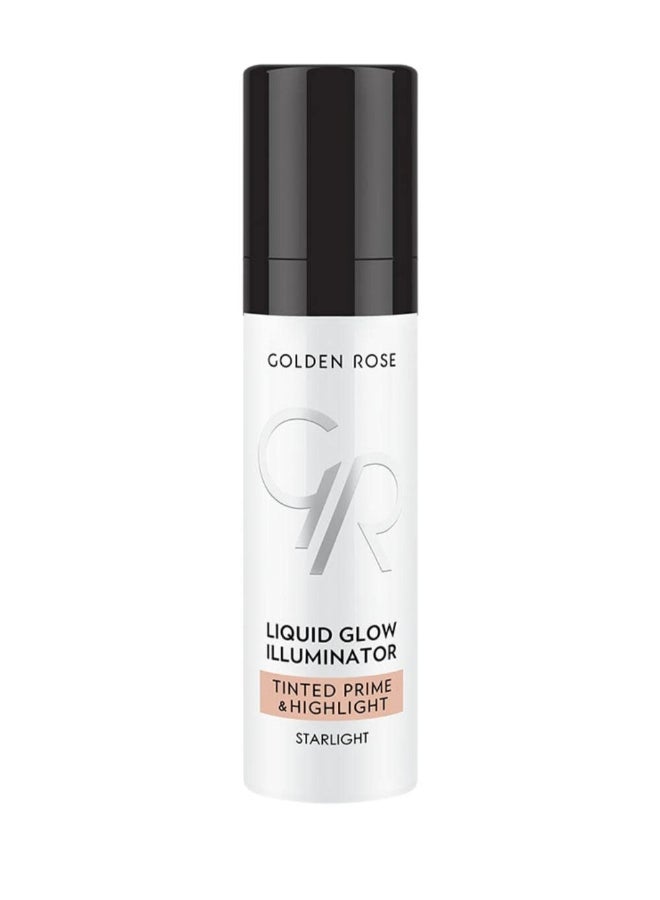 GOLDEN ROSE Liquid Glow Illuminator Tinted Prime Highlight STARLIGHT 30ml - Image 4