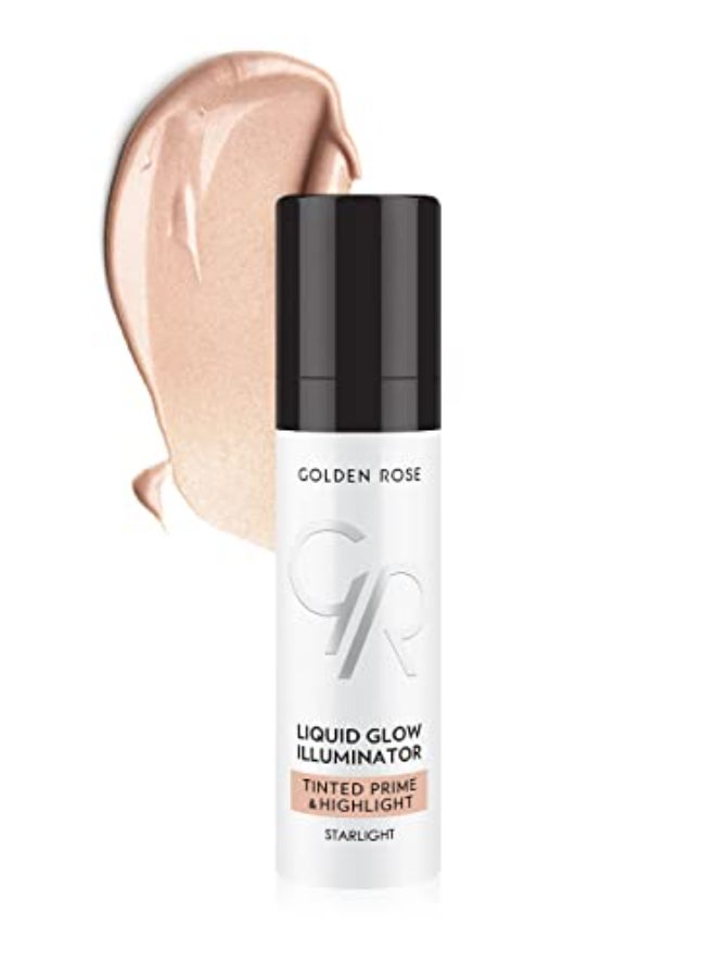 GOLDEN ROSE Liquid Glow Illuminator Tinted Prime Highlight STARLIGHT 30ml - Image 1