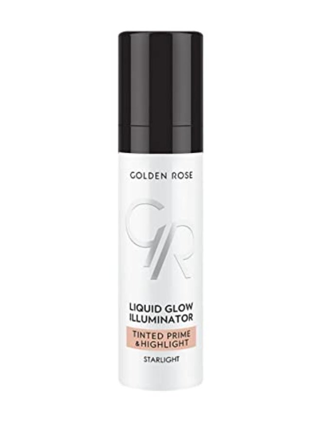 GOLDEN ROSE Liquid Glow Illuminator Tinted Prime Highlight STARLIGHT 30ml - Image 3