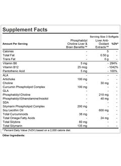 Andrew Lessman ANDREW LESSMAN PC Liver & Brain Benefits + Liver Anti-Oxidant Extracts Kit: 90 Capsules(60sg+30cp) - Phosphatidyl Choline, Milk Thistle, Artichoke, Curcumin. Supports Healthy Liver & Brain Function  - Image 2