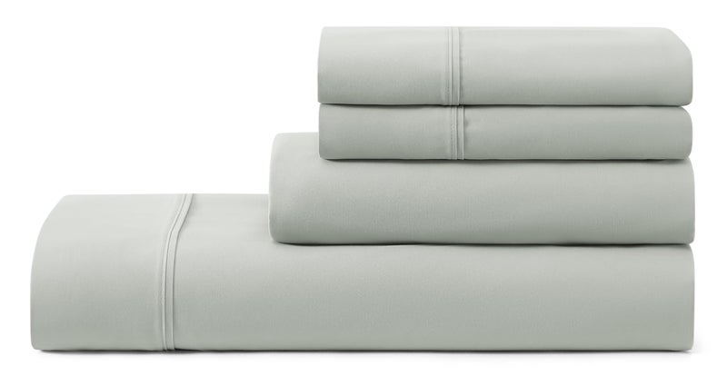 UGG Hedi Full Sheet Set 4-Piece Luxury Cooling Sheets Deep Pockets Premium Bedding with 2 Pillow Shams Hypoallergenic Machine Washable Soft Lightweight Bed Set for Bedroom, Full, Mineral Green - Image 1