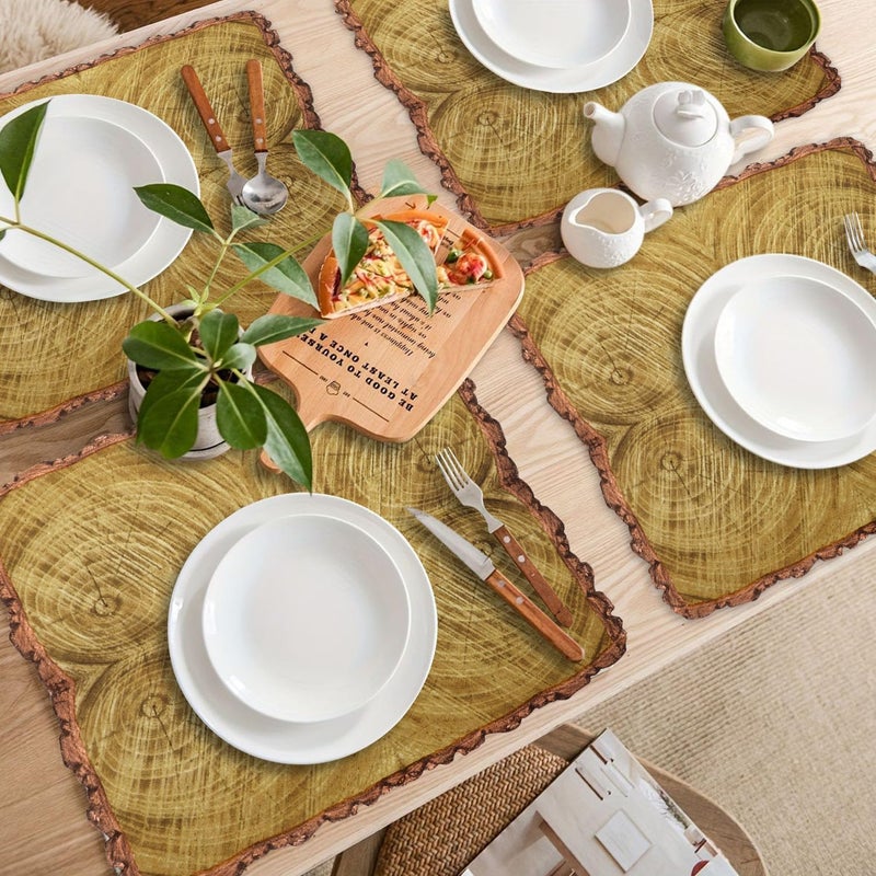 PTECDROTS 100Pcs Wood Grain Napkins, Disposable Wood Paper Napkins, Brown Birthday Decorations Napkins for for Lumberjack Rustic Party Decorations Woodland Decorations Camping Supplies, 13 x 13 Inches - Image 4