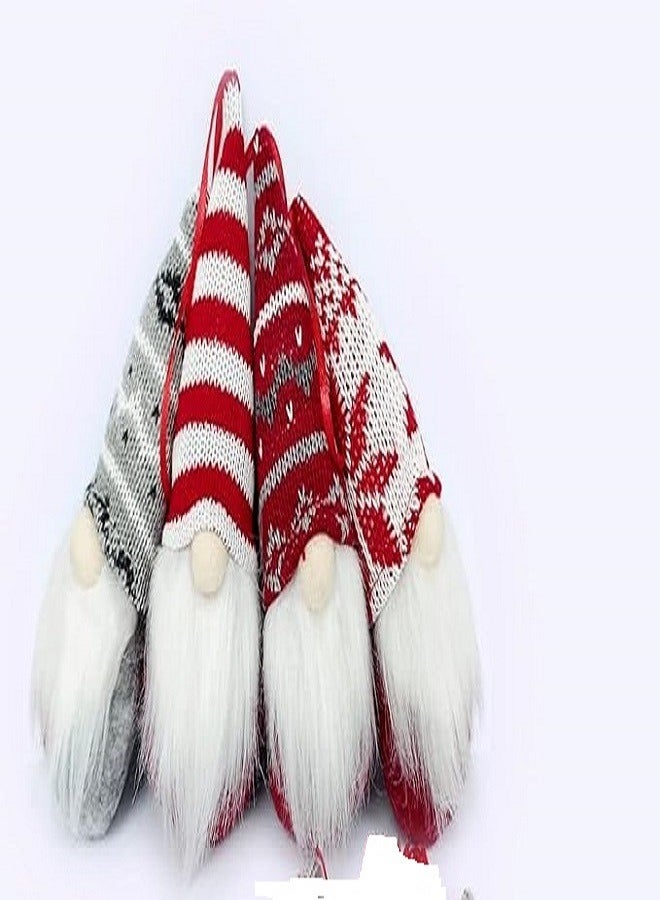 4 عيد الميلاد الرجل العجوز قزم قلادة زخرفة، عيد الميلاد الحلي التماثيل، شجرة عيد الميلاد شنقا الديكور التماثيل اليدوية سانتا قزم، قزم عيد الميلاد الديكور لحفلة عيد الميلاد - Image 1