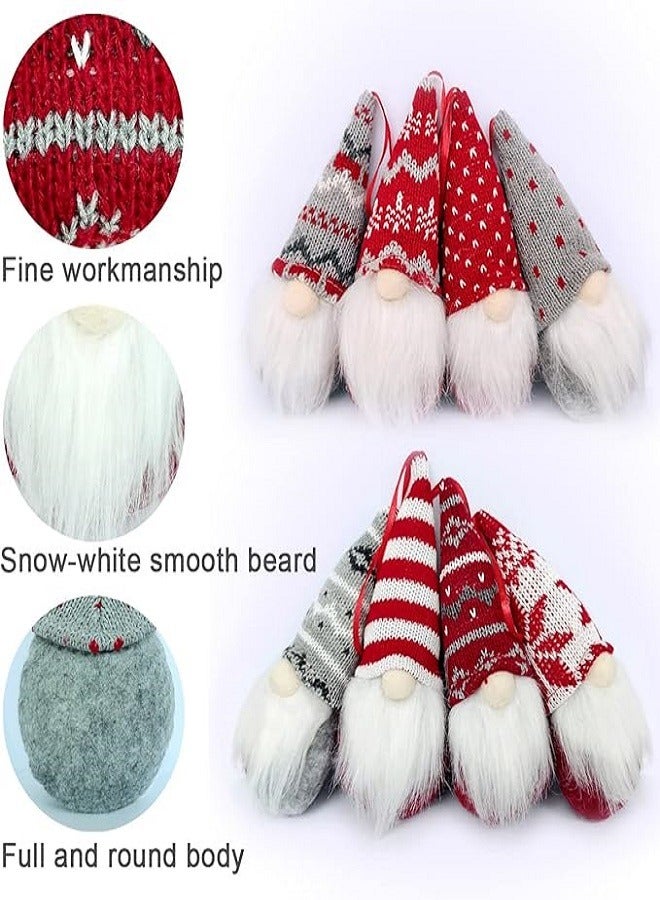 4 عيد الميلاد الرجل العجوز قزم قلادة زخرفة، عيد الميلاد الحلي التماثيل، شجرة عيد الميلاد شنقا الديكور التماثيل اليدوية سانتا قزم، قزم عيد الميلاد الديكور لحفلة عيد الميلاد - Image 2