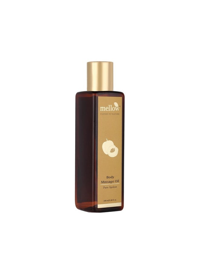 MELLOW Mellow Herbals Ayurvedic Apricot Body Massage Oil (100ML) for Hydrated and Moisturized Skin | Helps to Reduce Lifestyle Stress & Dark Patches for Men and Women | Ayush Certified | GMO, Paraben and Silicone Free -  - Image 2
