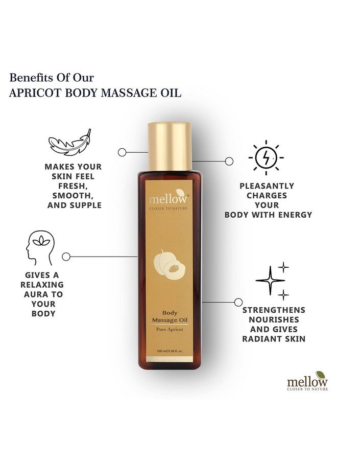 MELLOW Mellow Herbals Ayurvedic Apricot Body Massage Oil (100ML) for Hydrated and Moisturized Skin | Helps to Reduce Lifestyle Stress & Dark Patches for Men and Women | Ayush Certified | GMO, Paraben and Silicone Free -  - Image 5