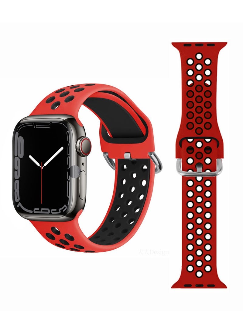 5pcs Watch Bands Replacement for Apple Watch Strap Compatible with Apple Watch 42/41/40/38mm Series 10/9/8/7/6/5/4/SE