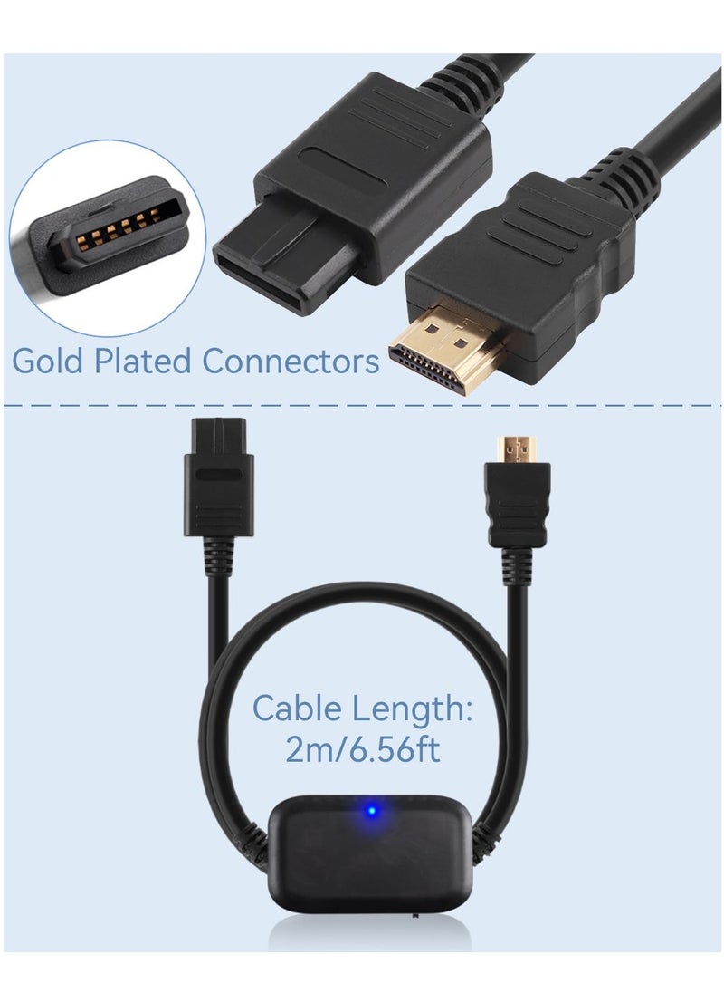 Generic - HDMI Adapter for N64 Gamecube SNES SFC 1080P 720P Picture Quality Enhancer Plug and Play Cable - Image 1