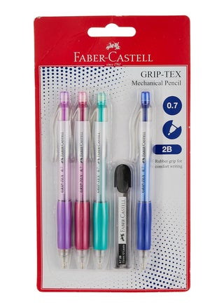 4-Piece Mechanical Pencil With a Pack of 2B Leads - pzsku/Z2A86CEC9FBEAFB46F68FZ/45/_/1705089780/1f9186e6-fdab-49ea-9c15-67ebe34b9d22