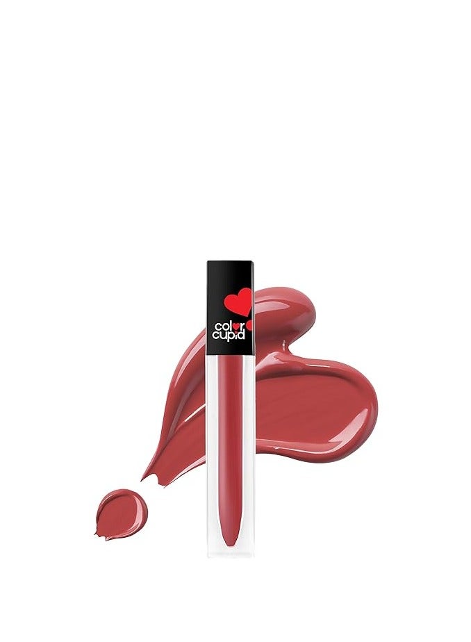 color cupid matte intense Color 18-Hour Stay Liquid Lipstick | Infused with Hyaluronic Acid & Ceramide | transfer proof & kiss proof| forever love - lovestruck orange | 4 ml - Image 1