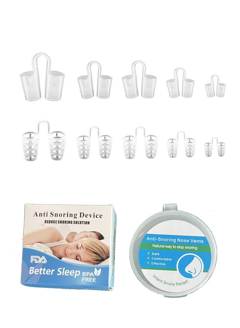 عربست أجهزة مضادة للشخير، موسعات الأنف، فتحات أنف مضادة للشخير، مانعة للسفر والمنزل - 8 قطع - Image 1