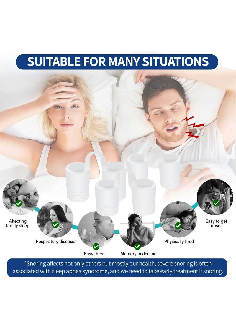 عربست أجهزة مضادة للشخير، موسعات الأنف، فتحات أنف مضادة للشخير، مانعة للسفر والمنزل - 8 قطع - Image 3