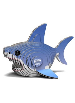 EUGY Eugy Shark 3D Puzzle, 24 Piece Eco-Friendly Educational Toy Puzzles for Boys, Girls & Kids Ages 6+  - Image 1