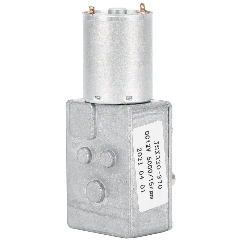 DC Motor Gear Motor, Durable Compact Mechanical Structure, DC 12V, Self Locking, 15RPM Low Speed - High Torque Performance, Lightweight Aluminum Brass Material, Ideal for - Image 1