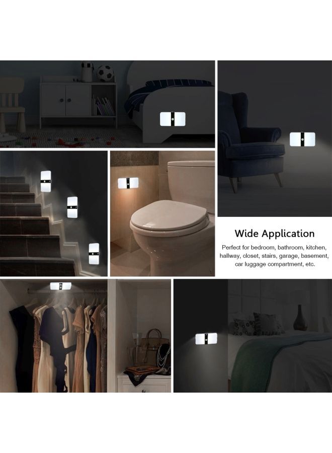 NIBEMINENT Battery Operated LED Motion Sensor Night Light White 17.00x3.50x8.50centimeter - Image 3