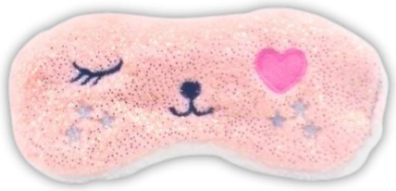 Vav Baby Baby Sleep Mask Glittery Heart Cat - Image 1