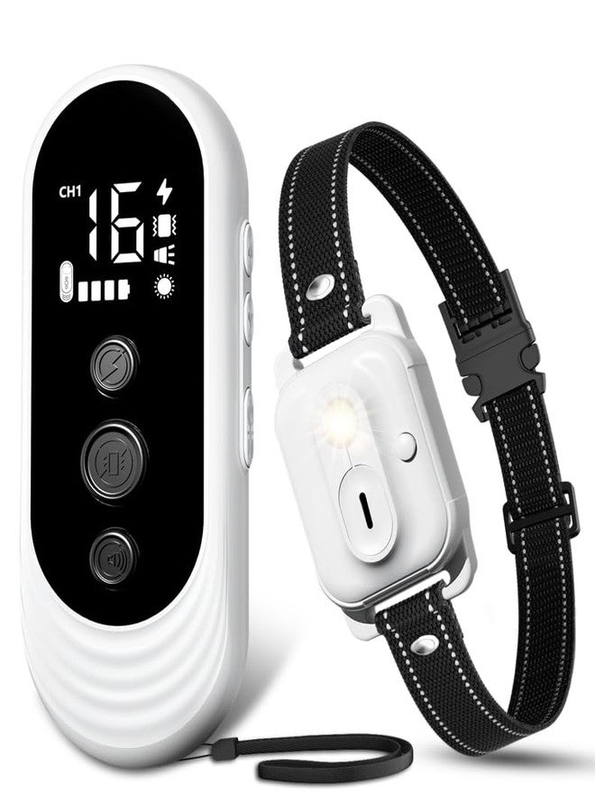 CIUZL Dog Shock Collar, 3300ft Dog Training Collar with Remote, IPX7 Waterproof Rechargeable Shock Collar Dogs with Beep, Vibration, Safety Shock, Light Mode - Image 1