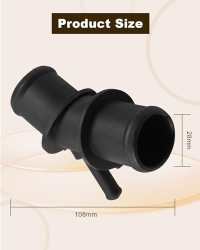 JUQAFY Upper Radiator Hose Adapter, Coolant Hose Connector Pipe Fit for Toyota Rav4 2009 2010 2011 2012, Replaces 16571-0V020 165710V020 16057-36011 1605736011 - Image 5
