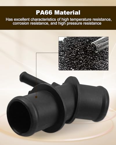 JUQAFY Upper Radiator Hose Adapter, Coolant Hose Connector Pipe Fit for Toyota Rav4 2009 2010 2011 2012, Replaces 16571-0V020 165710V020 16057-36011 1605736011 - Image 4