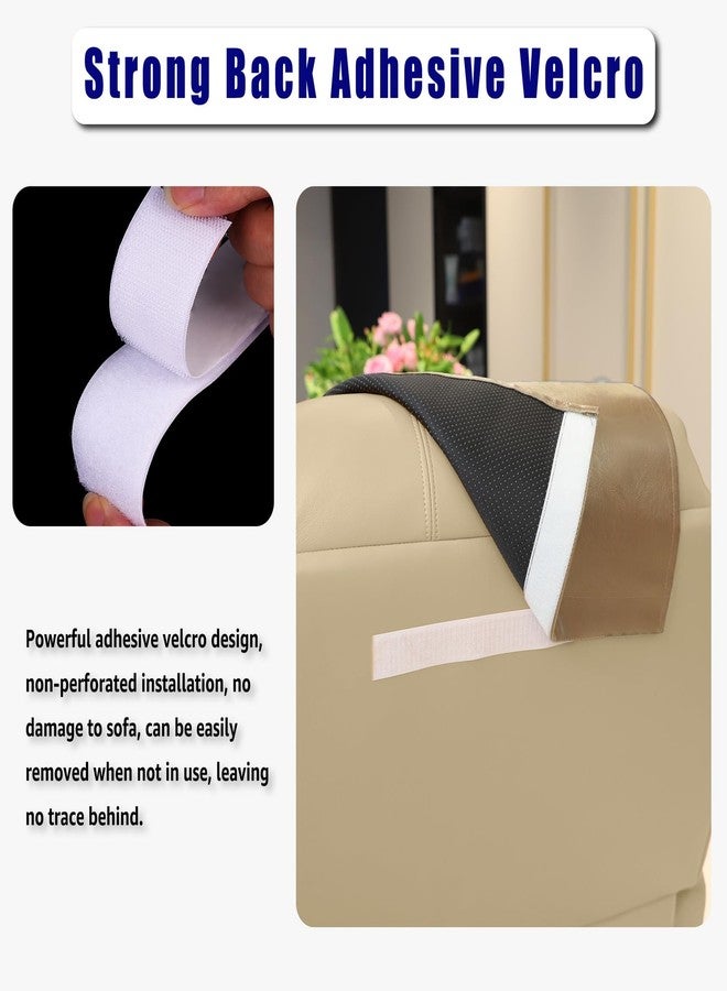 AmazeCov Headrest Cover for Furniture slipcovers Furniture Protectors Sofas loveseats Theater Chairs Office Chairs recliners (Taupe) - Image 3