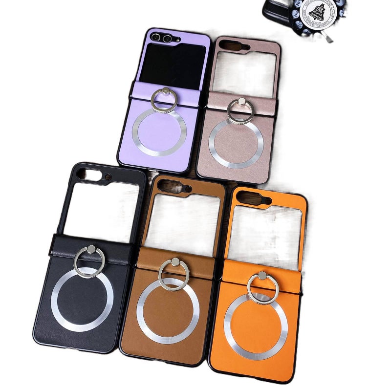 MagSafe Case, Cover for Samsung Galaxy Z Flip 5, Kickstand, Strong Magnetic, Rose Gold - Image 2