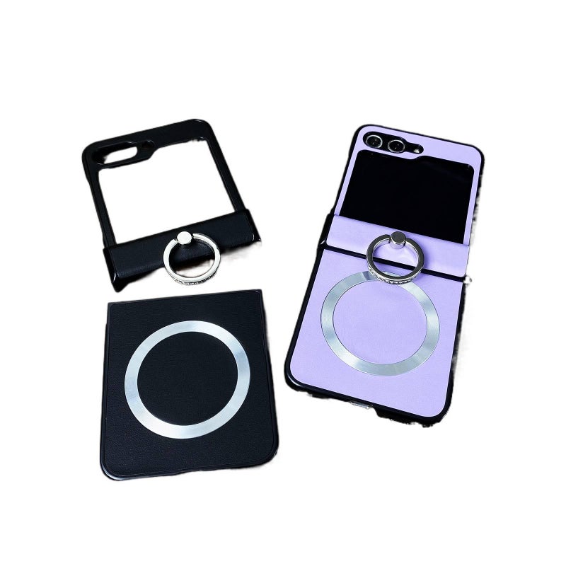 MagSafe Case, Cover for Samsung Galaxy Z Flip 5, Kickstand, Strong Magnetic, Rose Gold - Image 3