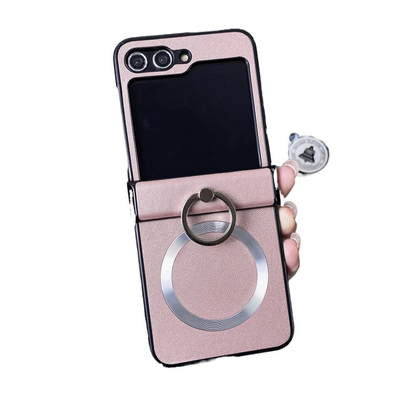 MagSafe Case, Cover for Samsung Galaxy Z Flip 5, Kickstand, Strong Magnetic, Rose Gold - Image 1