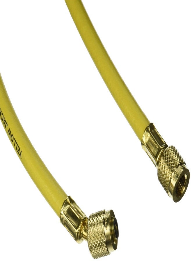 يلو جاكيت وصلات خرطوم قياسية 21096 Plus II من Yellow Jacket مقاس 1/4 بوصة، مقاس 96 بوصة، أصفر - Image 1