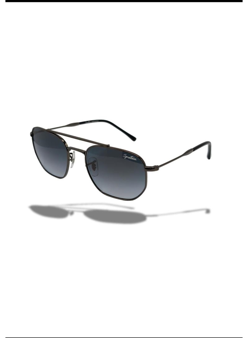 سيجنتشر SIG 8043-C3 نظارة شمسية مارشال مربعة للجنسين بتصميم هندسي طيار - Image 1