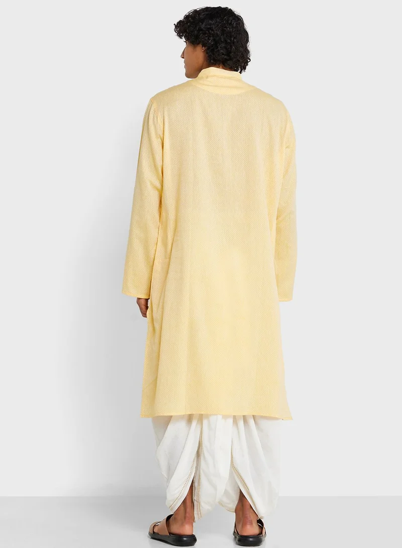 Fabindia Mandarin Collar Long Kurta