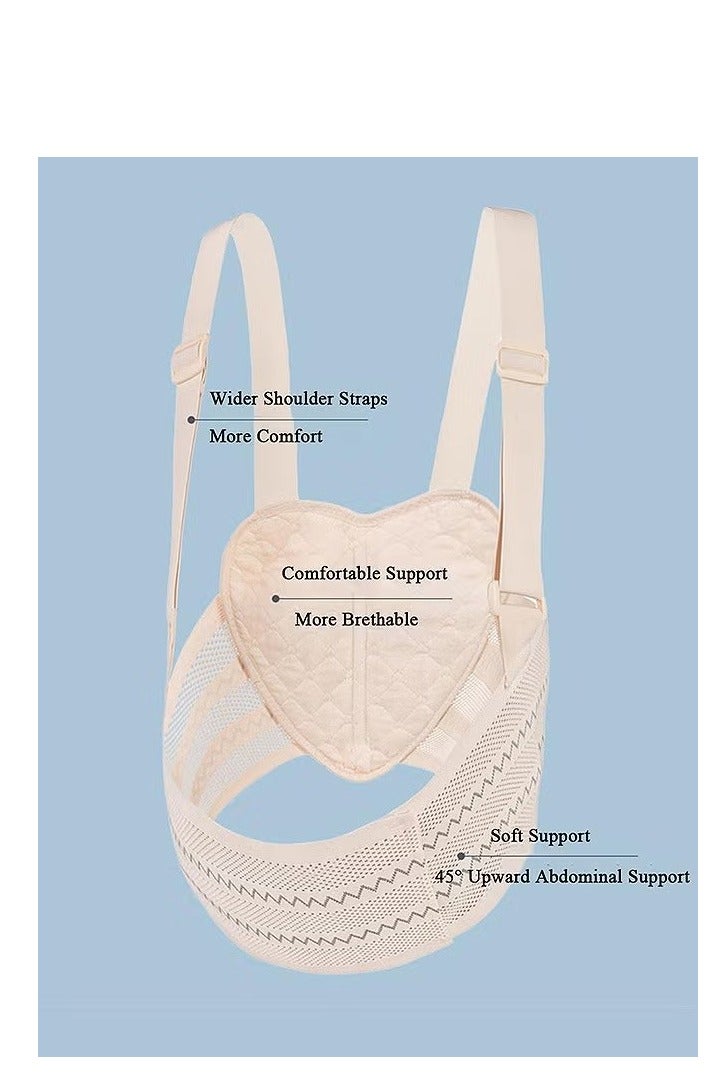 حزام دعم البطن للحمل، حزام دعم البطن قابل للتعديل وجيد التهوية، لتخفيف آلام الظهر والخصر والحوض - Image 3