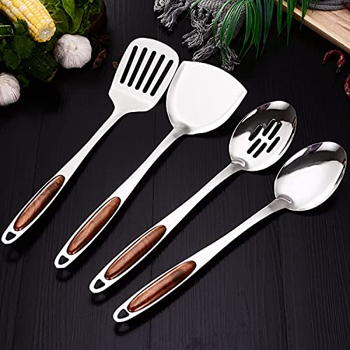 NAIDEV Stainless Steel Oval Server Spoon Cooking Spoon Solid Utensil Kitchen Tools etc (Serving Spoon) - Image 4