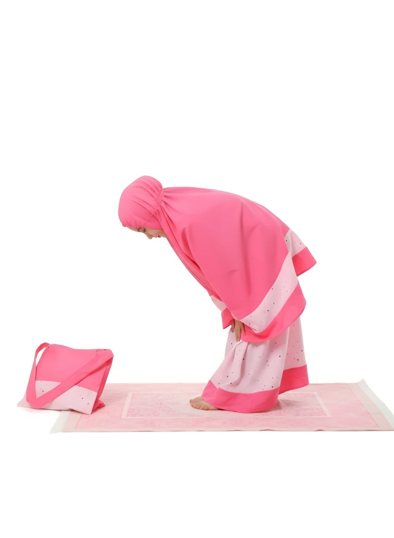 Elanesa  10–11 Years – Kids’ Unique Prayer Dress with Matching Bag and Prayer Mat, Made in Turkey - Image 4